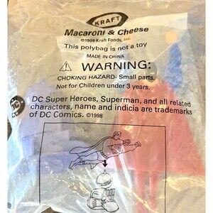 1998 KRAFT MACARONI & CHEESE SUPERMAN DC COMICS MAIL-IN PROMO SEALED!